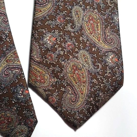 Men's Surrey Collection Vintage Silk Paisley Necktie Tie 57" - Picture 1 of 5